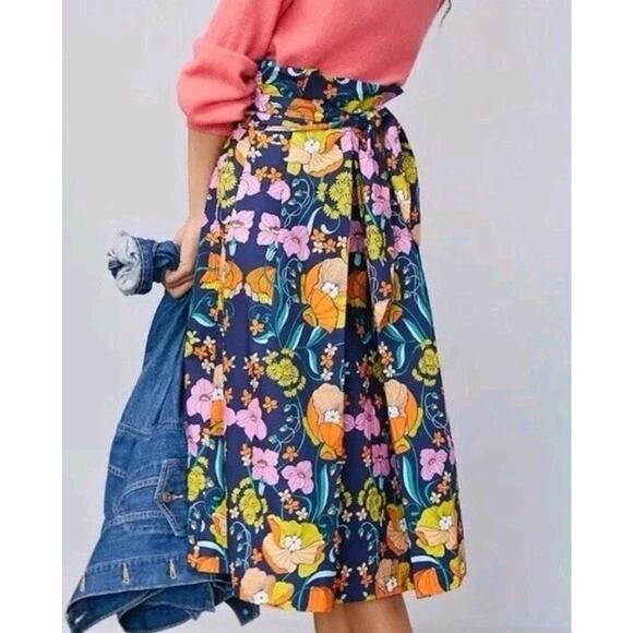 Anthropologie Dresses & Skirts - Anthropologie Corey Lynn Calter Kyla Paperbag Midi Skirt Extra Small Organic NWT